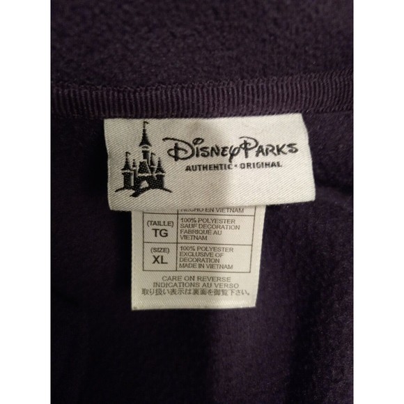 Disney Park Womens‎ Mickey Mouse Sleeveless Embroidered Purple Fleece Vest Xl - Picture 9 of 13